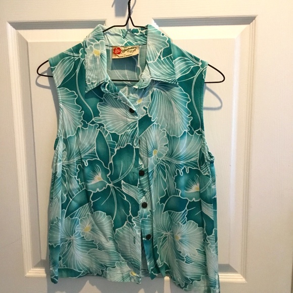 Hillo Hattie Tops Womens Hawaiian Print Top Poshmark